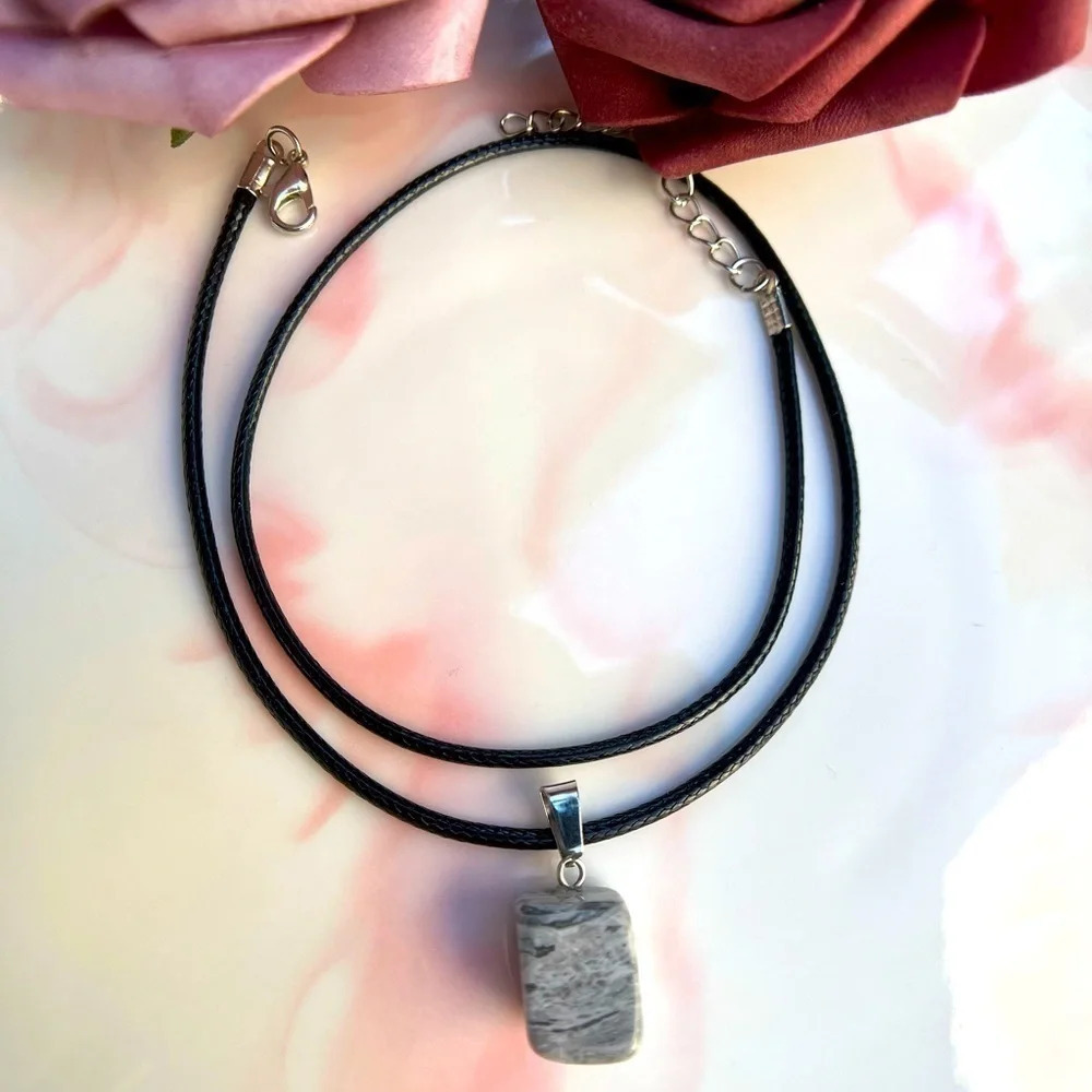 Natural Stone Pendant Necklace
